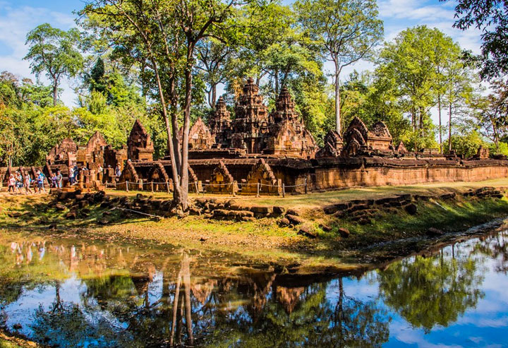 1 Day Siem Reap Banteay Srei Kulen Waterfall